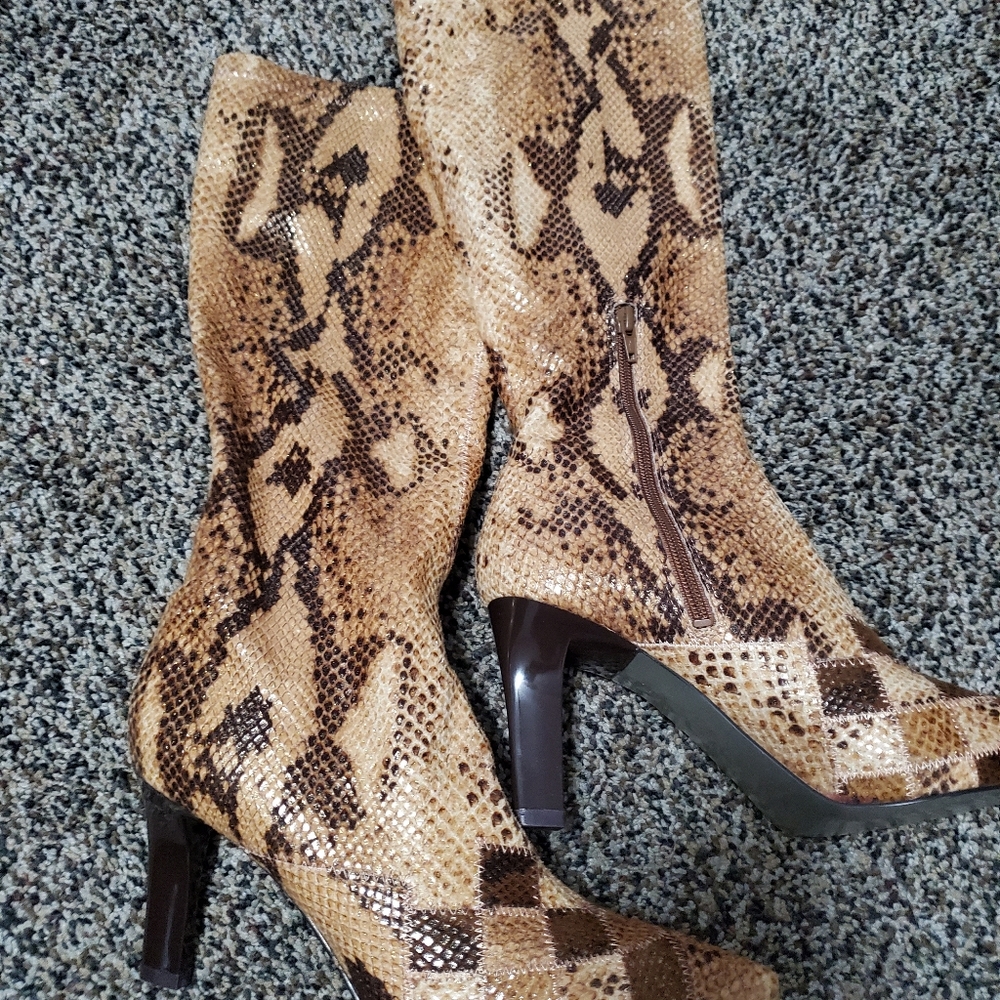 High heeled boots
